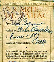 Carte de tabac non date / Cliquer pour agrandir