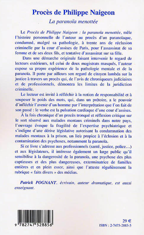 Quatrime de couverture 