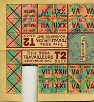 Tickets alimentaires (dcembre 1947) / Cliquer pour agrandir