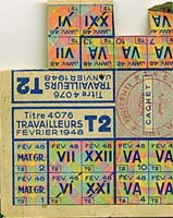 Tickets alimentaires (fvrier 1948) / Cliquer pour agrandir